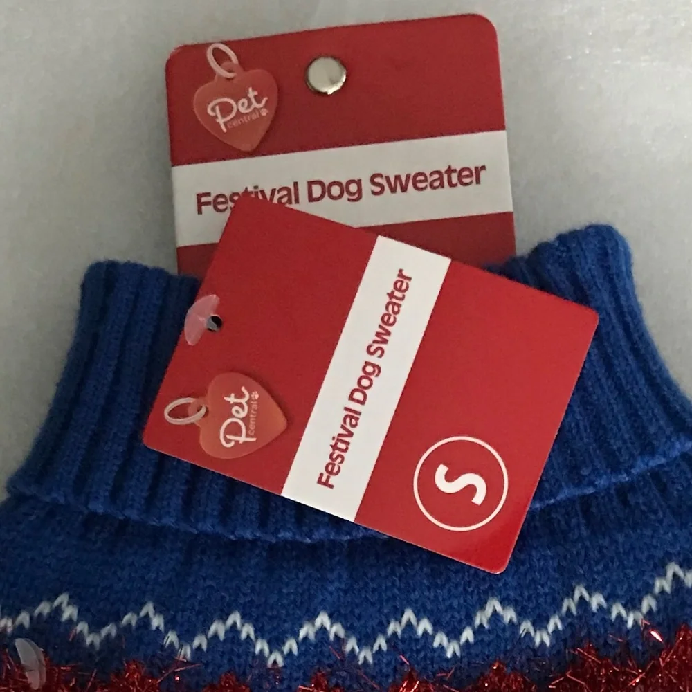 Pet Central Festival Dog Sweater NEW